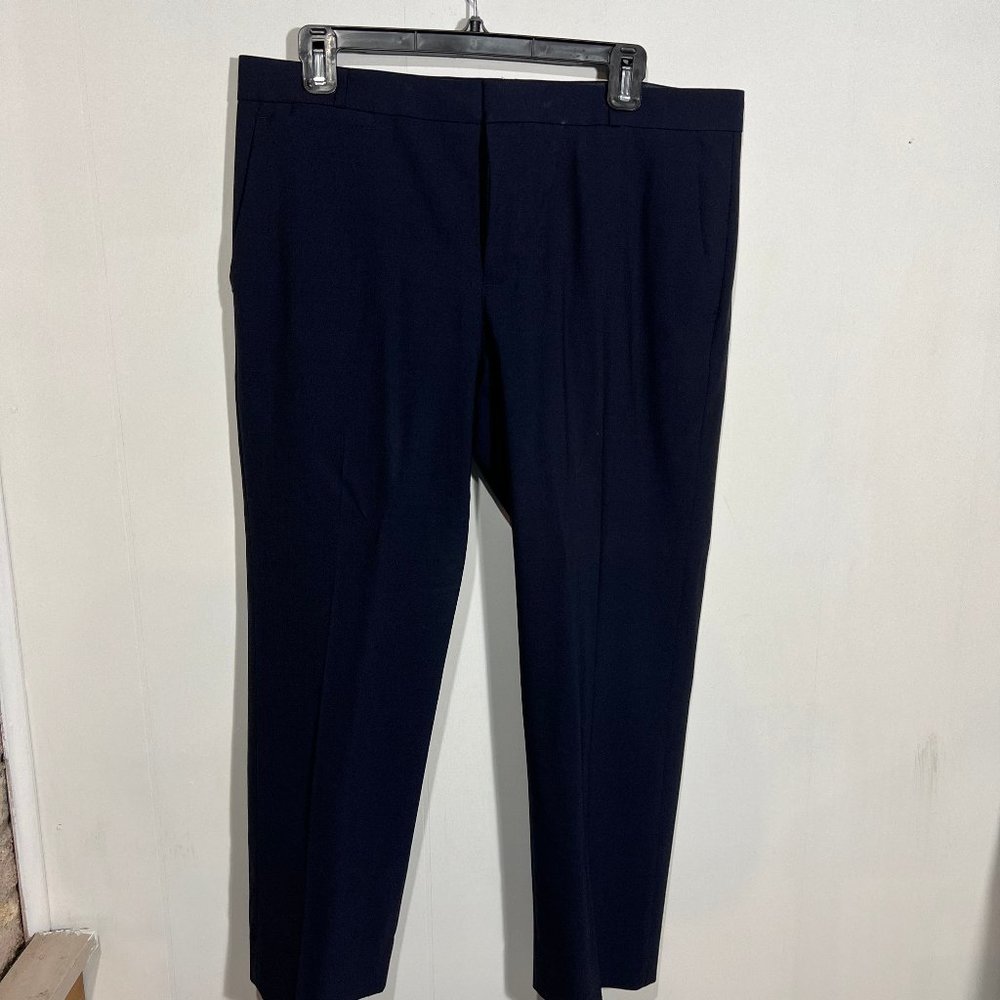 Banana Republic Harper Crop Trousers - Navy - Size 10 - Perfect for the Office